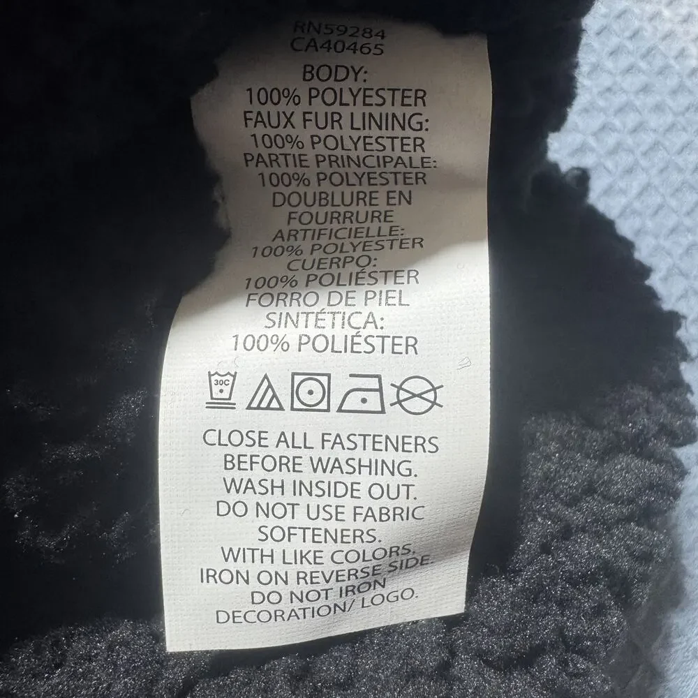 The‎ Children's Place Sport Thermal Fabric Jacket Boys Sz M Black Brand New